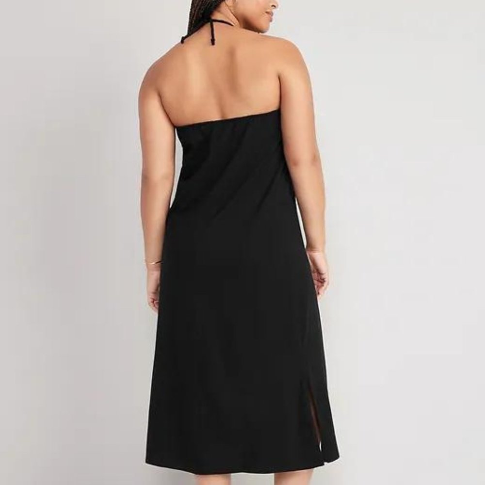 NWT Old Navy Slub-Knit Halter Midi Shift Dress for Women - Picture 4 of 6